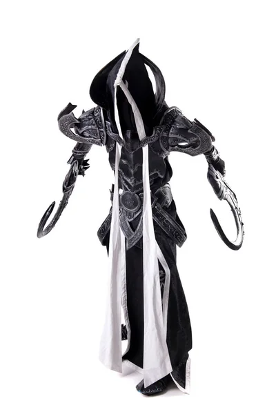 Uomo Costume Cosplay Underworld Isolato Sfondo Bianco — Foto Stock