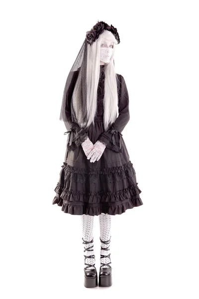 Creepy Human Doll Isolated White — Stock Photo, Image