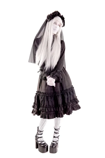 Creepy Human Doll Isolated White — Stock Photo, Image