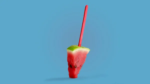 Paleta Sandía Deliciosa Fruta Fresca Verano Postre Dulce Sobre Fondo —  Fotos de Stock