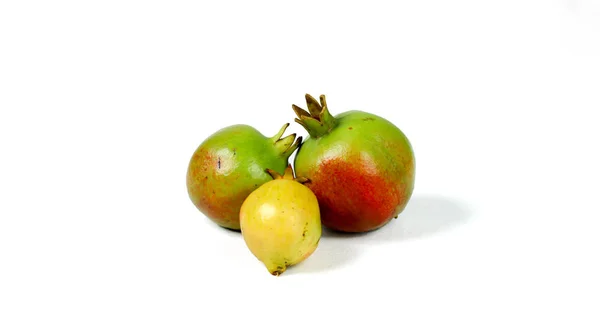 Fresh Pomegranate Isolated White Background Clipping — Stock Photo, Image