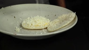 dolgu arepa geleneksel gıda venezuelan margarin ve peynir ile