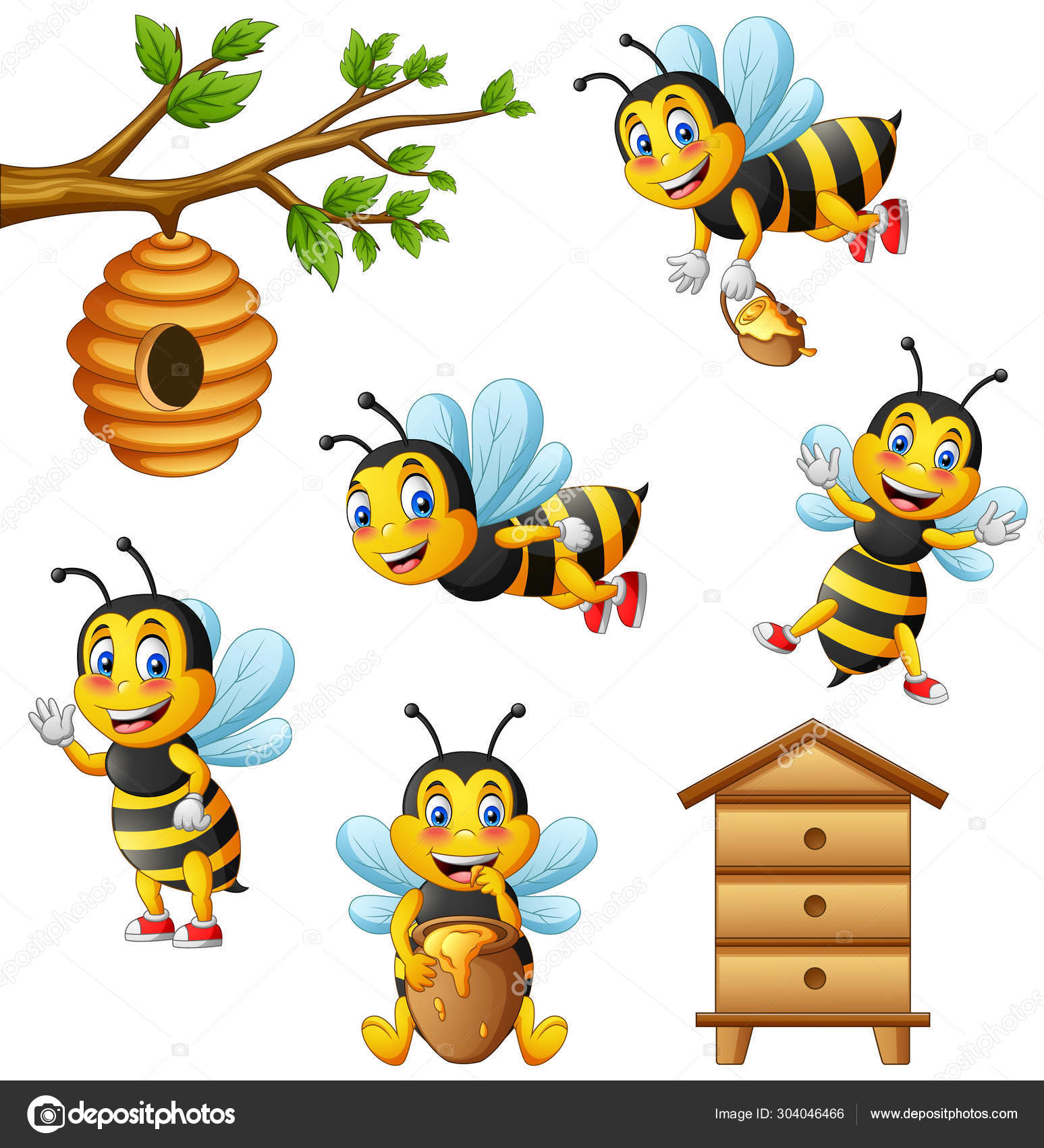 Animated Bee Hive Images - Protes Png