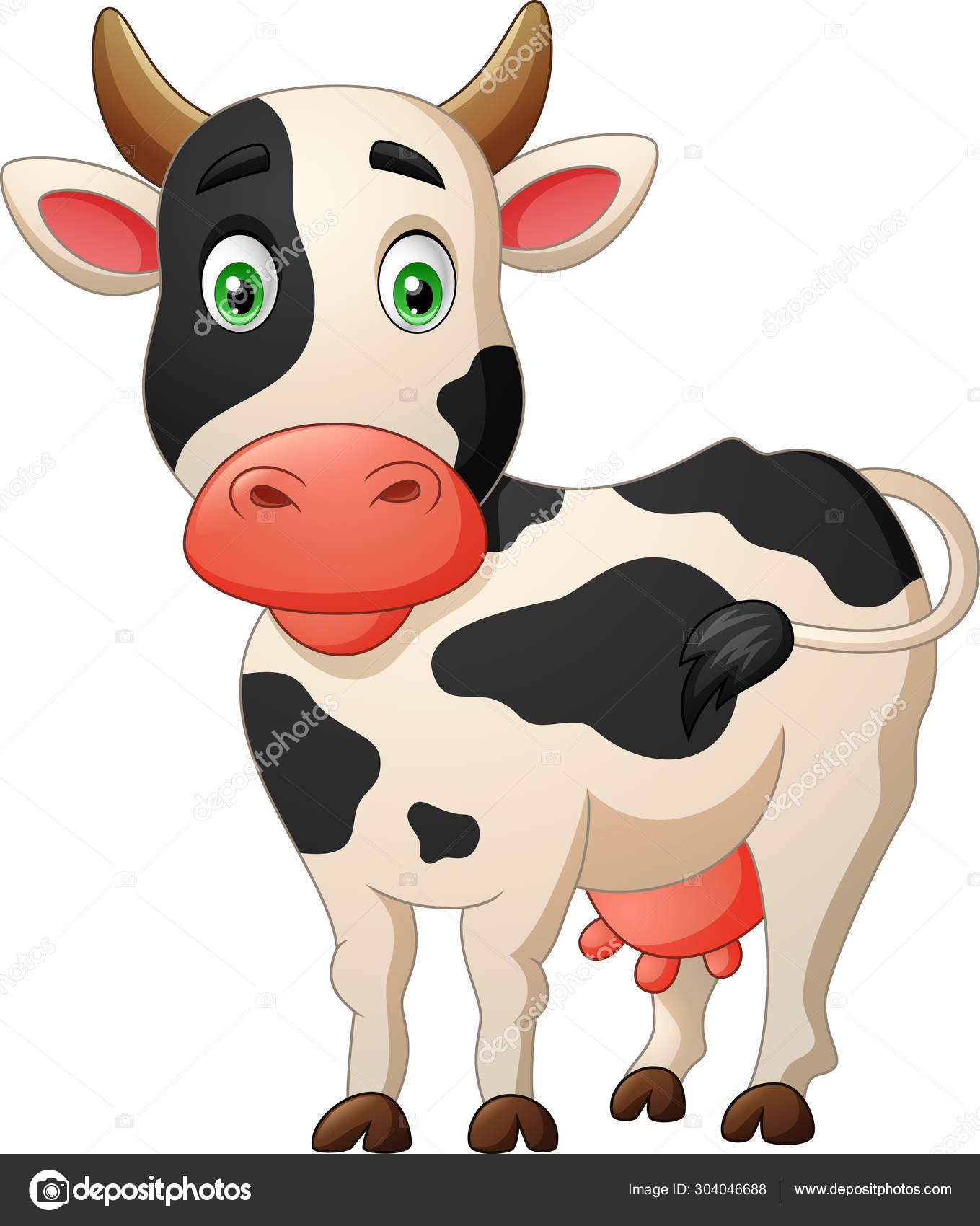 https depositphotos com 304046688 stock illustration cute cartoon cow vector illustration html