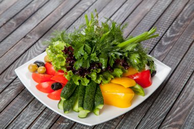 masada restoranda lezzetli yemekler