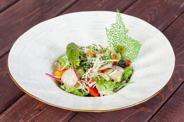 taze ve parlak,--dan çeşitli sebze salatası ve pişirme tasarım çözümleri için iştah açıcı sebze