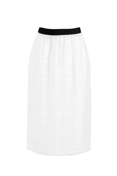 Stock image female, summer, light skirt on a transparent mannequin, 100% white background, for use in design