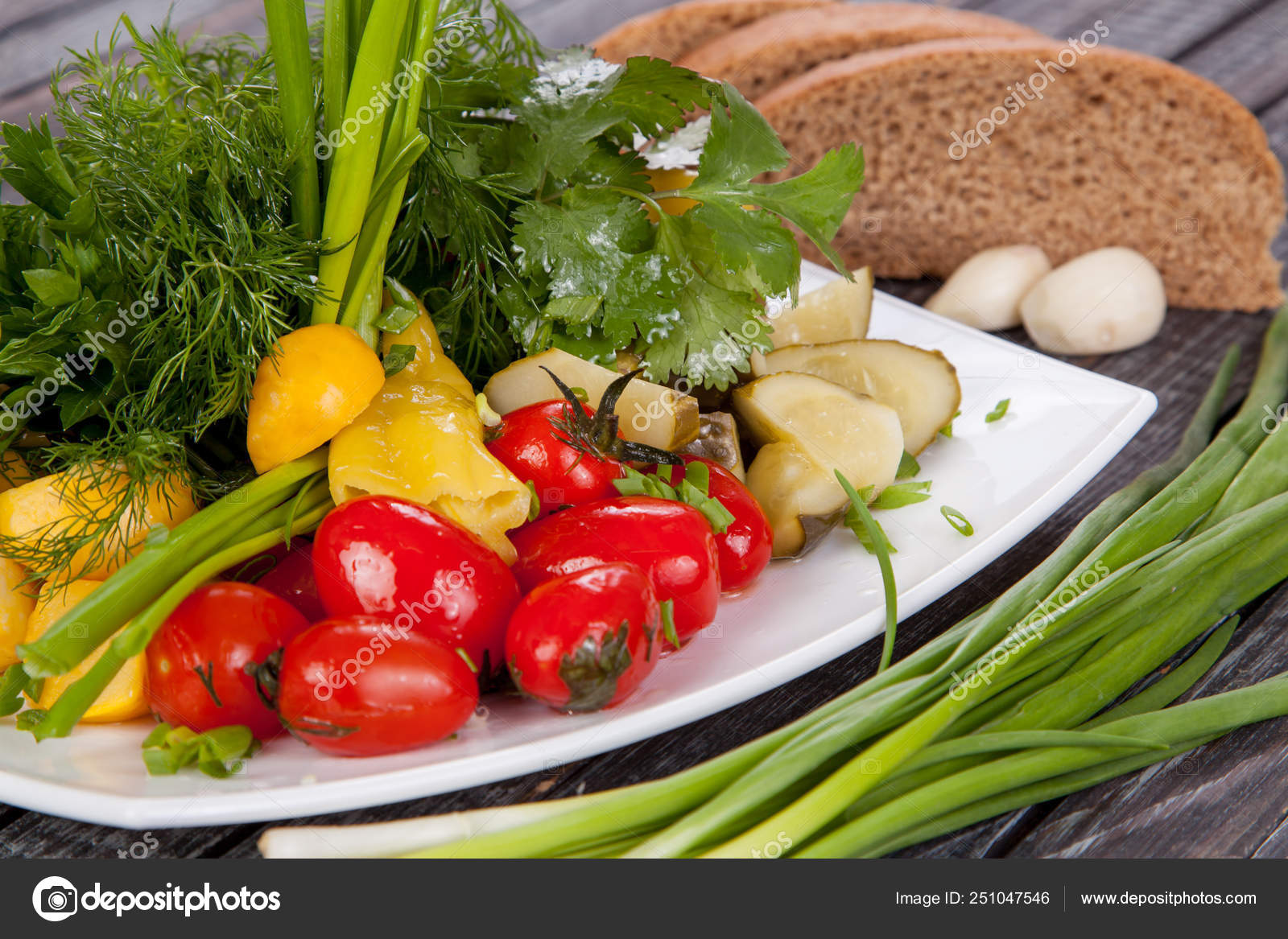 Juicy Summer Vegetable Salad Cutting Fresh Vegetables Greens