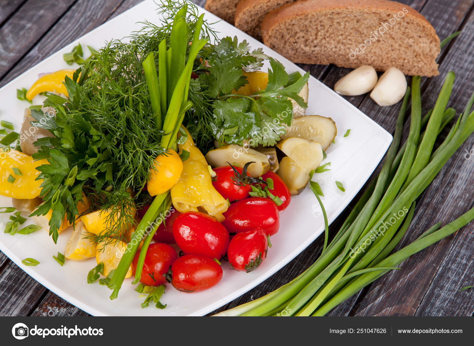 Juicy Summer Vegetable Salad Cutting Fresh Vegetables Greens