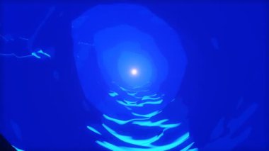 Tünel Yeraltı Dünyası '. Tünel döngü. Tünelin sonunda ışık.