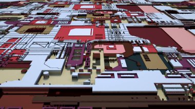 Bilim- Kurgu Dijital Veri ve Elektronik Devre Panosu 2