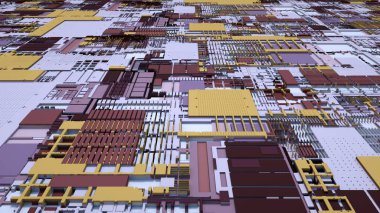 Bilim- Kurgu Dijital Veri ve Elektronik Devre Panosu