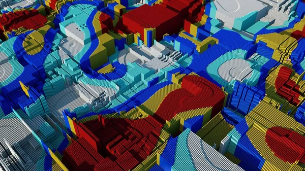 Streszczenie Rendering Kostek Geometryczne Tło Tekstury Niskie Pochodzenie Poly Kostki — Zdjęcie stockowe