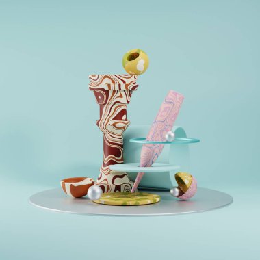 3B Görüntüleme Soyut Arkaplan