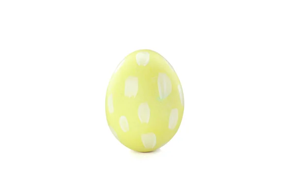Telur Paskah Dekoratif Terisolasi Pada Latar Belakang Putih Tradisi Meriah — Stok Foto