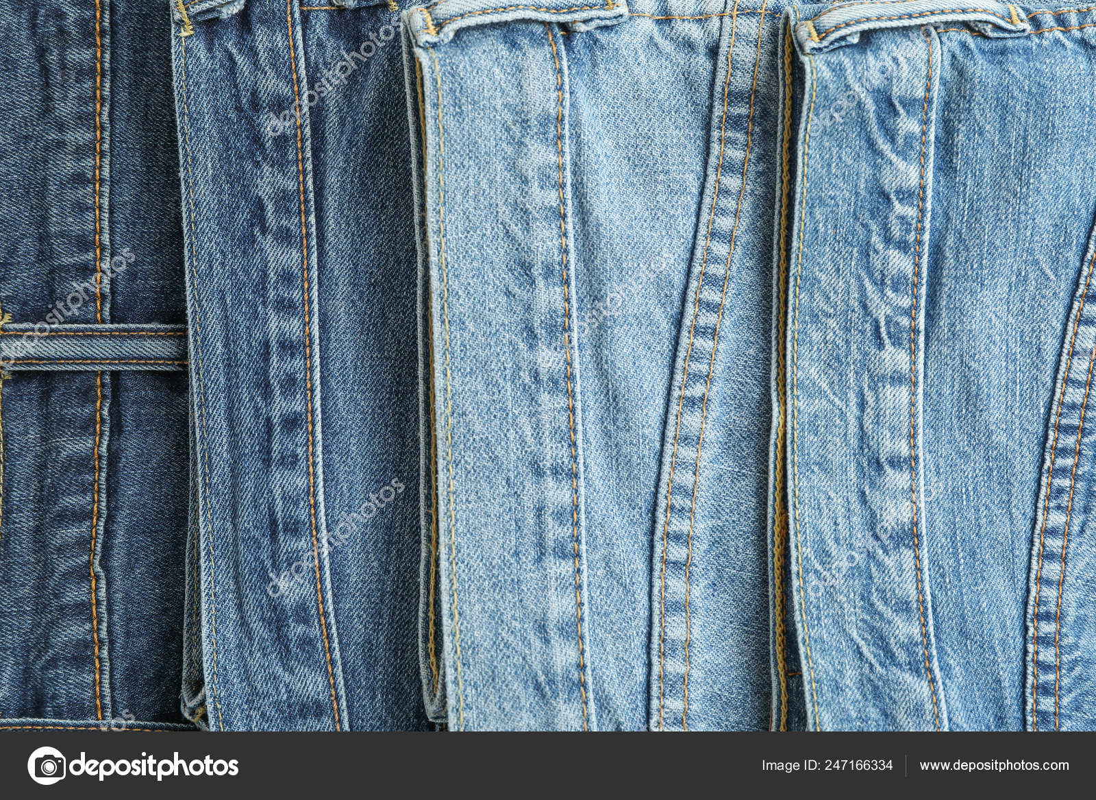 different colors of jeans