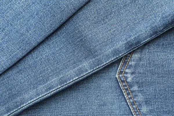 Textuur Van Blue Jeans Als Achtergrond Ruimte Voor Tekst — Stockfoto