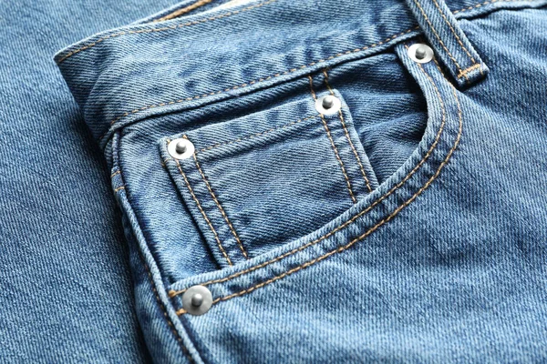 Kot pantolon cebinden arka plan, metin için yer olarak closeup görünümü