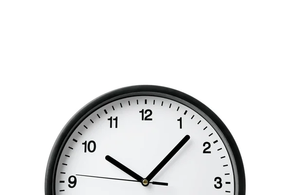 Grande bellissimo orologio da ufficio isolato su sfondo bianco — Foto Stock