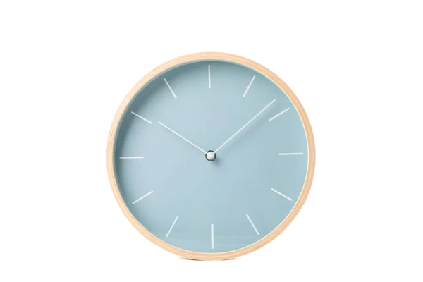 Grande relógio bonito isolado no fundo branco — Fotografia de Stock