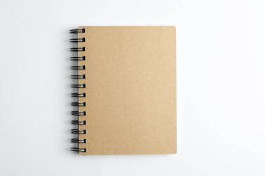 Office defterini beyaz arka plan, metin için yer