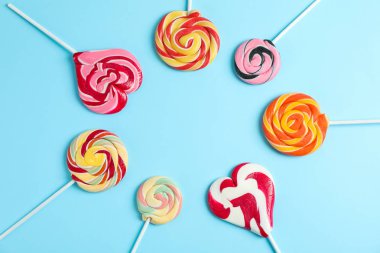 Farklı şekerler ve alan metin o düz yatıyordu kompozisyonu