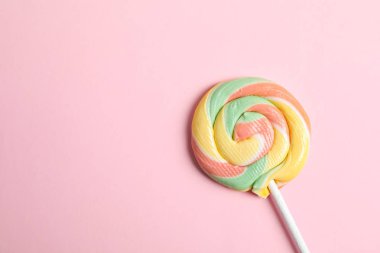 Tatlı şeker renkli arka plan, closeup üzerinde metin alanı olan