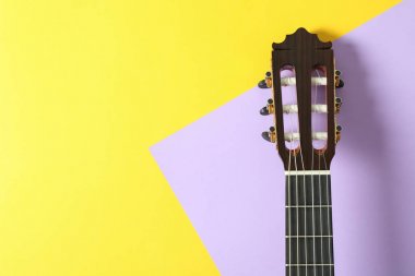Gitar boyun iki ton arka plan, metin için boşluk