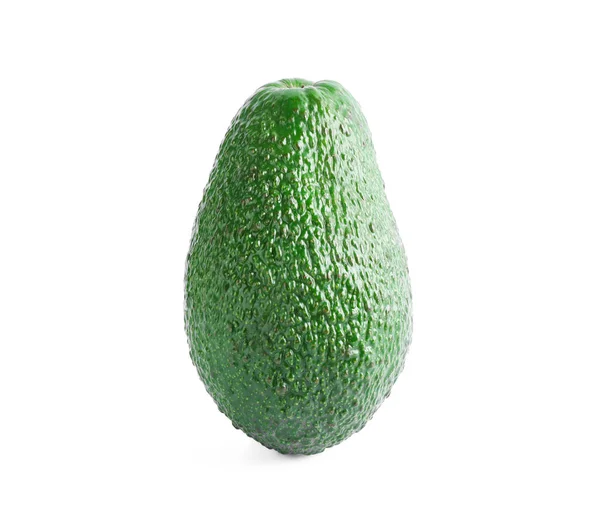 Reife Avocado isoliert auf weißem Hintergrund. gesunde Ernährung — Stockfoto