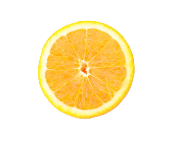 Half orange isolated on white background. Citrus food — Stock Photo, Image