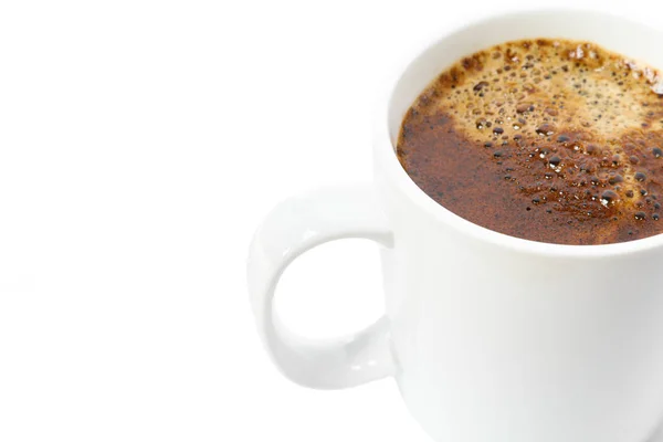 Чашка кави з спіненого пінопласту ізольована на білому фоні. Bre — стокове фото