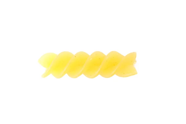 Pasta isolerad på vit bakgrund, närbild. Torr rå hel pasta — Stockfoto