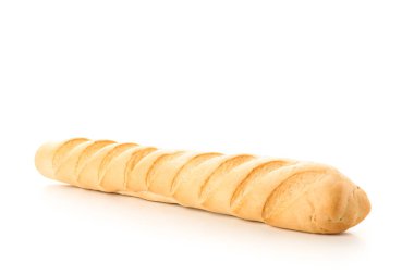 Baget beyaz arka plan üzerinde izole. Fırın ürünleri