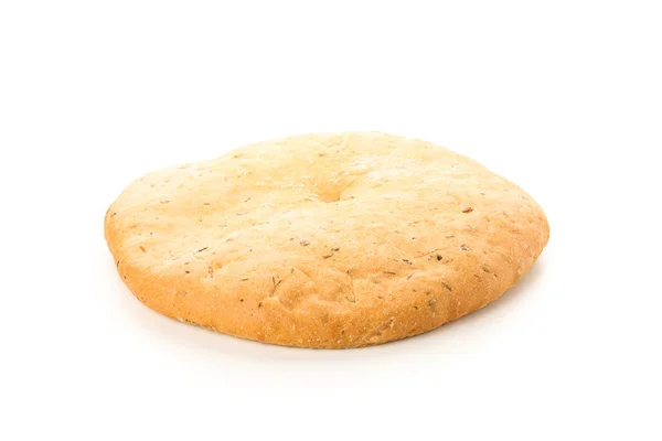 Το ψωμί απομονώθηκε σε λευκό φόντο. Αρτοφαγητό — Φωτογραφία Αρχείου