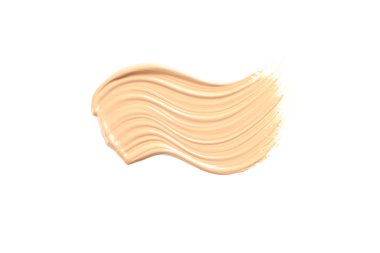 Sıvı temel lekesi beyaz arkaplanda izole edildi