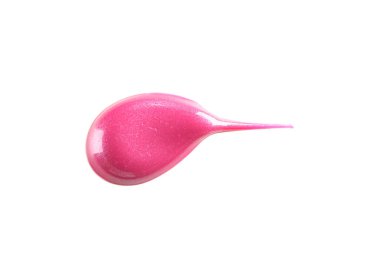 Dudak parlatıcısı beyaz arka plan üzerinde izole. Makyaj ürünleri