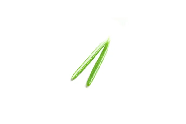 흰 배경에 분리되어 있는 싱싱 한 녹색 장미 가루 — 스톡 사진