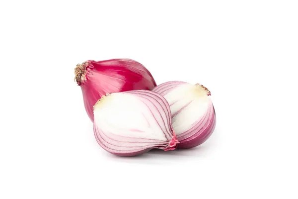 Fresh red onion isolated on white background — Stock Photo, Image