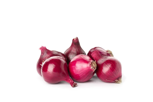 Cebolla roja fresca aislada sobre fondo blanco —  Fotos de Stock