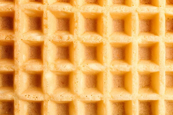Waffle belgi texture come sfondo, primo piano — Foto Stock