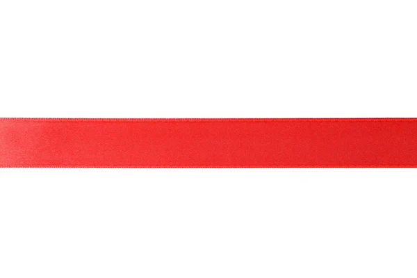 Red ribbon isolated on white background. Gift concept — Stock Photo, Image