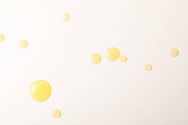 Beyaz arka plana bal damlaları, metin için alan