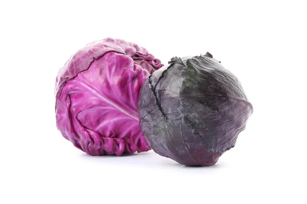 Nutritious red cabbage isolated on white background — Stock Photo, Image