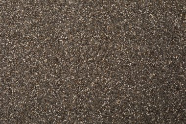 Arka planda Chia tohumları var. Tasarımınız için pankart