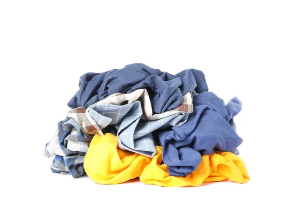 Bunch of clothes isolated on white background — Stock Photo, Image