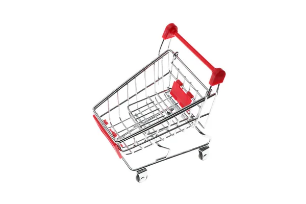 Small shop cart isolated on white background. Hot sale — Stock Photo, Image
