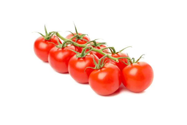 Tomates Fraîches Mûres Isolées Sur Fond Blanc — Photo