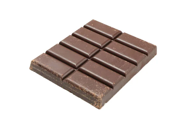 Lekkere Chocoladereep Geïsoleerd Witte Achtergrond — Stockfoto