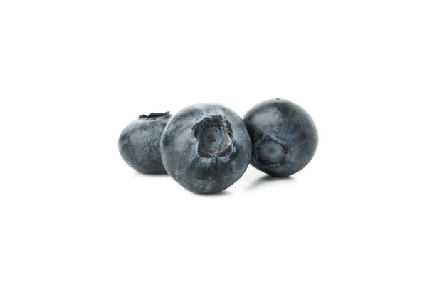 Köstliche Frische Blaubeeren Isoliert Auf Weißem Hintergrund — Stockfoto