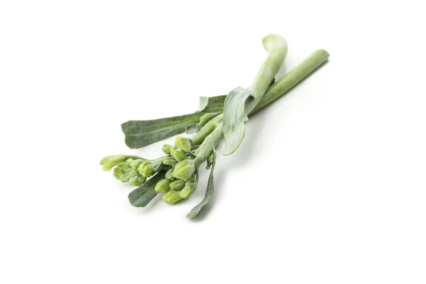 Verse Groene Broccolini Geïsoleerd Witte Achtergrond — Stockfoto